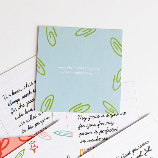 Encouragement For Teachers Verse Card Set