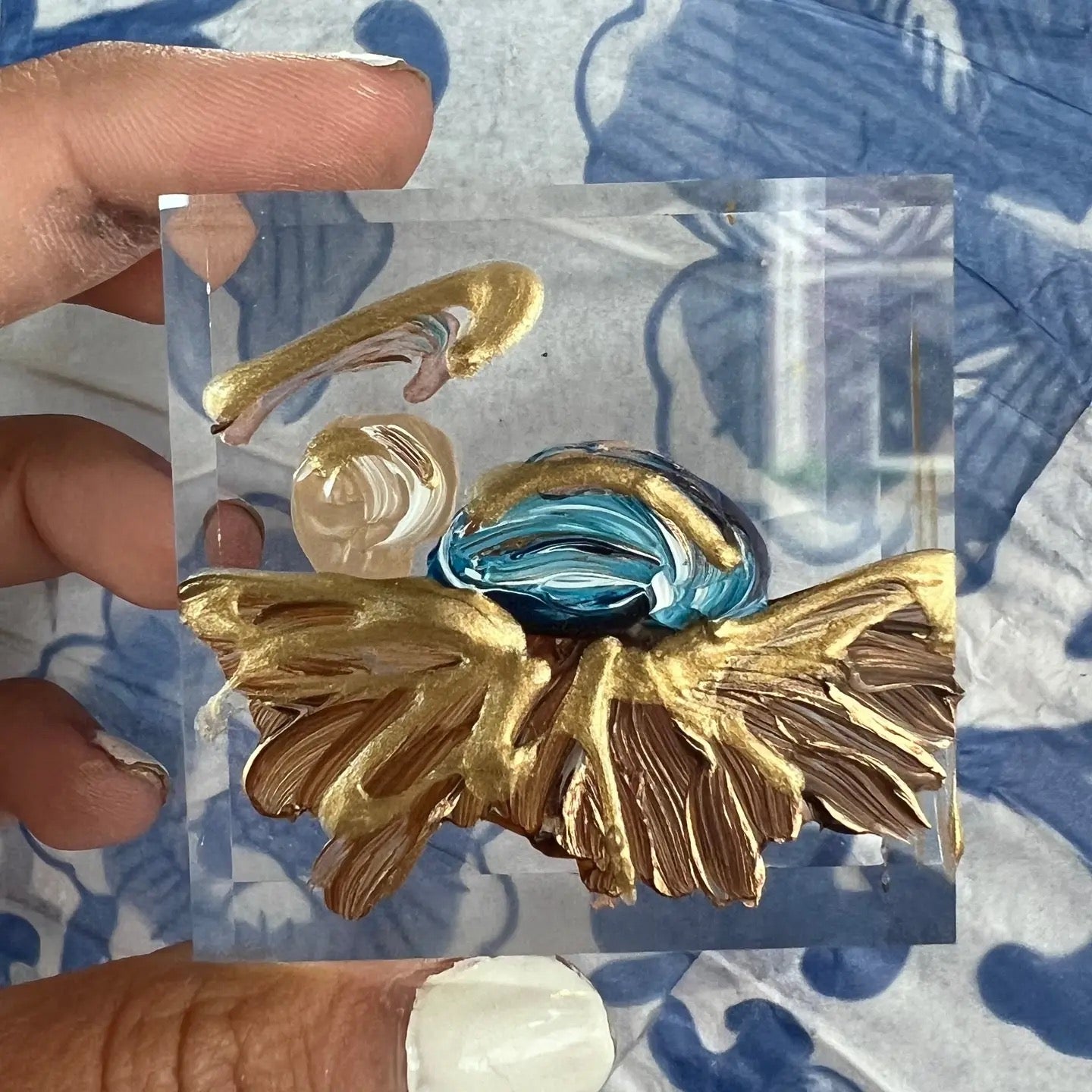 Baby Jesus Lucite Block